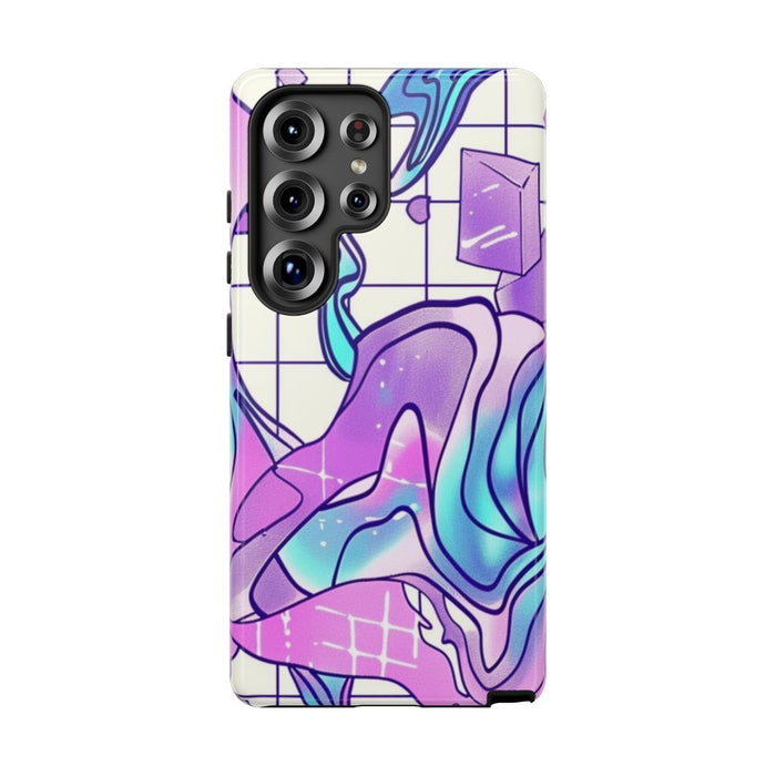 Abstract Kristal Vaporwave Patroon