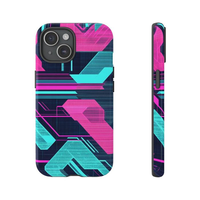 Neon Geometrisch Cyberpunkpatroon