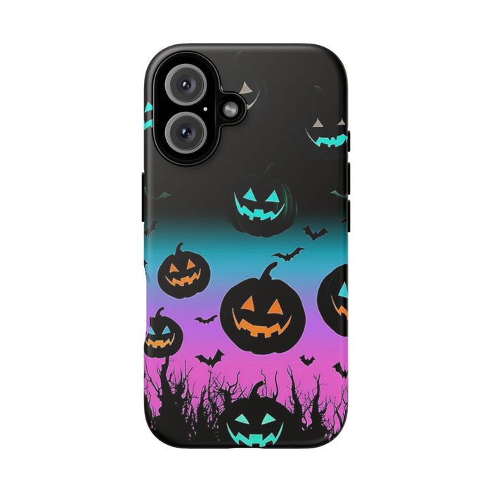Gloeiende Halloween Pompoenen en Vleermuizen