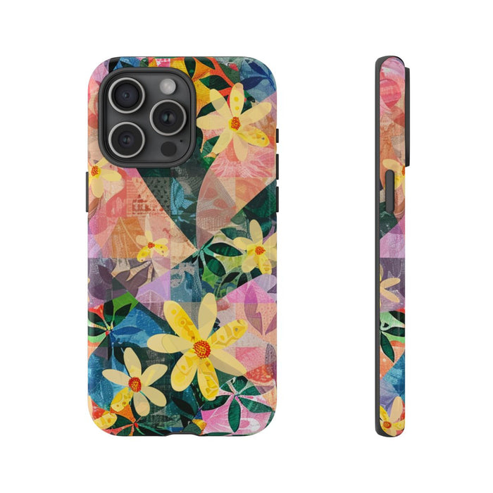 Abstract Bloemmotief met Geometrisch Patroon