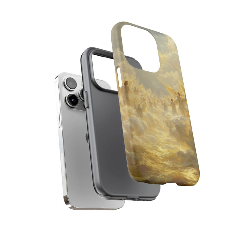 Gouden Engelen Tussen Wolken en Licht