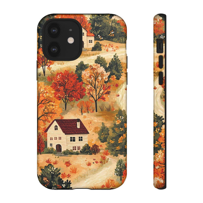 Herfstlandschap met Huizen
