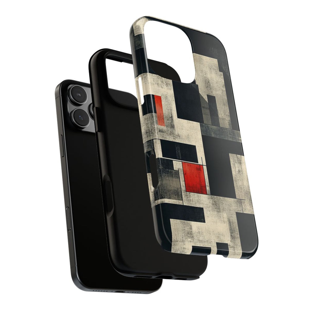 Abstract Geometrisch Patroon met Rode Accenten