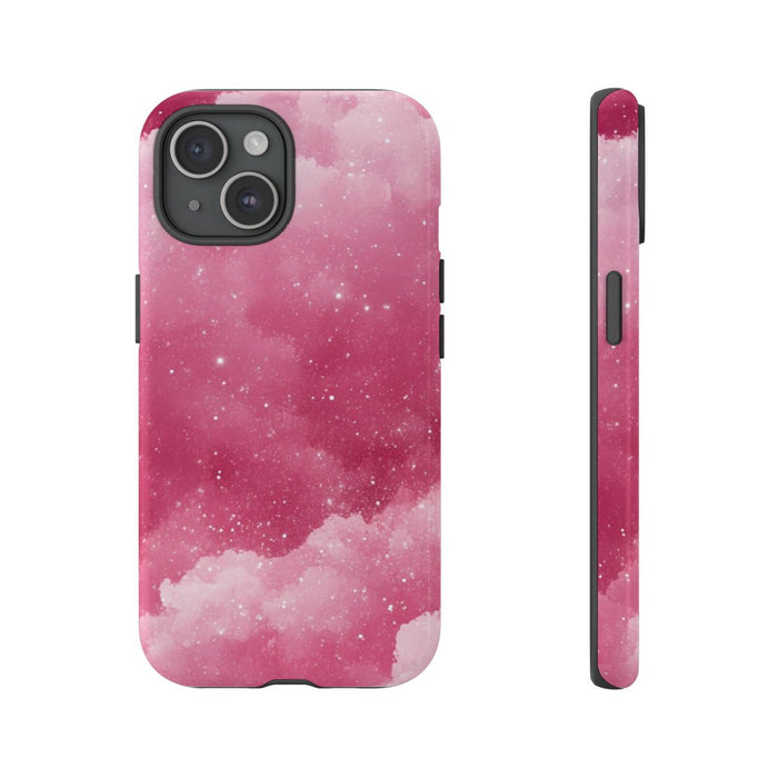 Roze Glitterwolkenstructuur