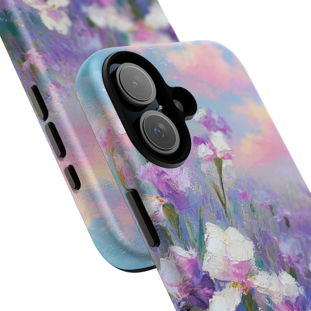 Pastelkleurige Irisbloemen Schildering