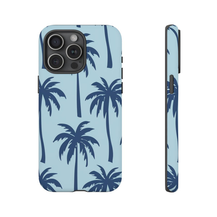 Blauw Palmbomenpatroon