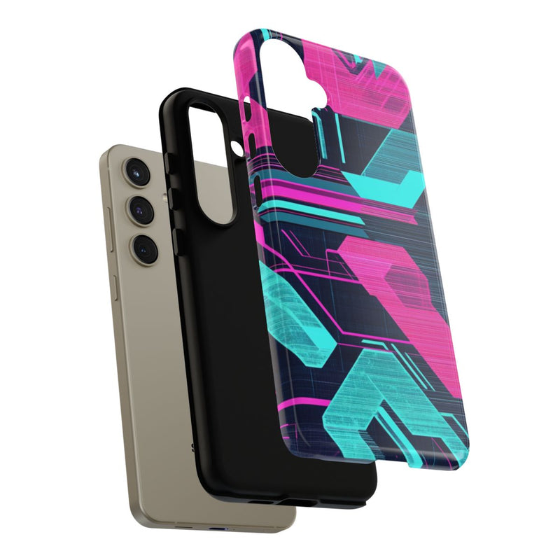 Neon Geometrisch Cyberpunkpatroon