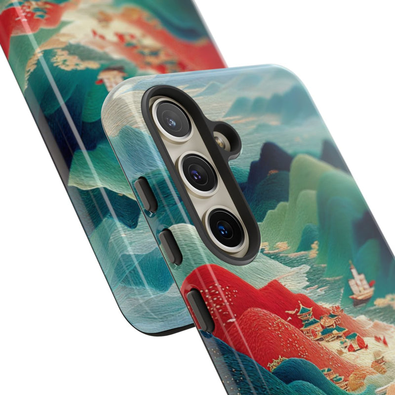 Kleurrijk Berglandschap met Illustratie