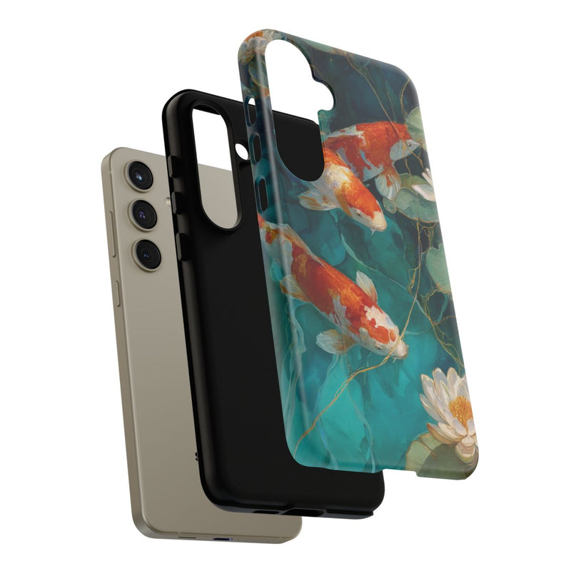 Koi Karpers en Waterlelies