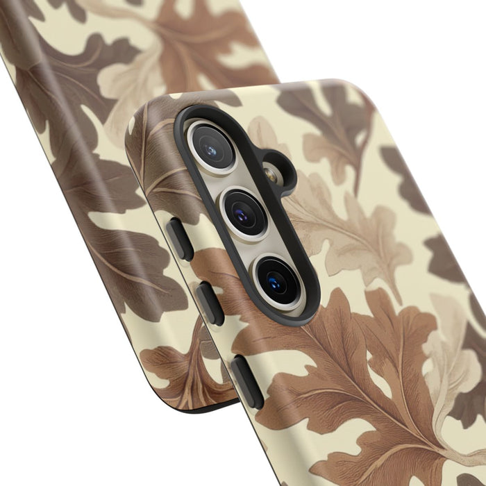 Eikenbladerenpatroon in Neutrale Kleuren