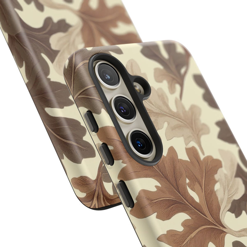 Eikenbladerenpatroon in Neutrale Kleuren