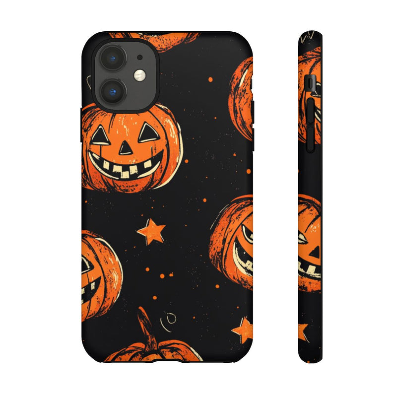 Grunge Halloween Pompoenenpatroon