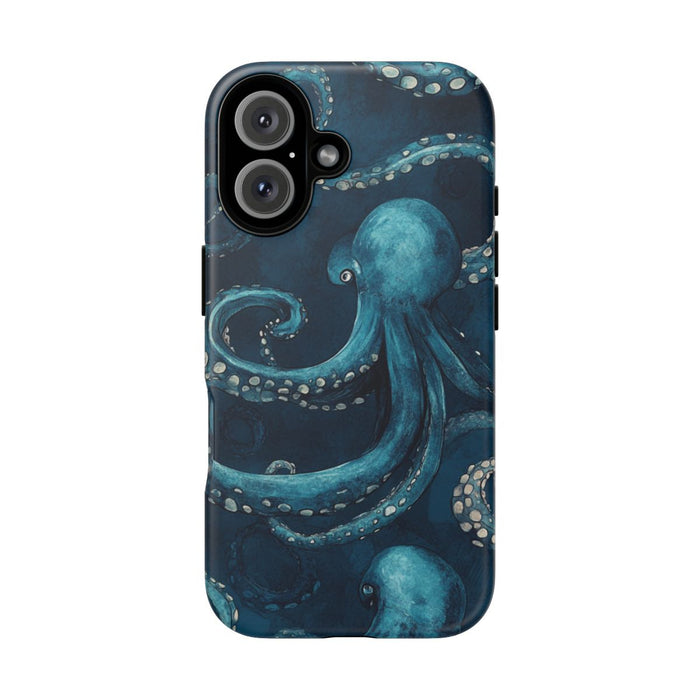 Blauw Octopus Tentakelpatroon