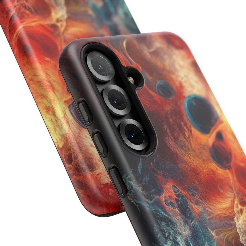 Abstracte Vurige en Oceaanachtige Textuur