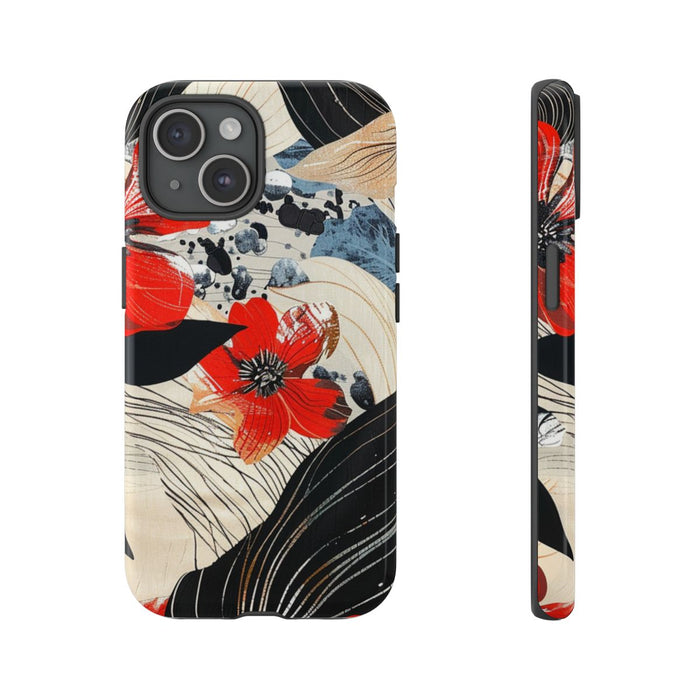 Rood Bloemen Abstract Patroon