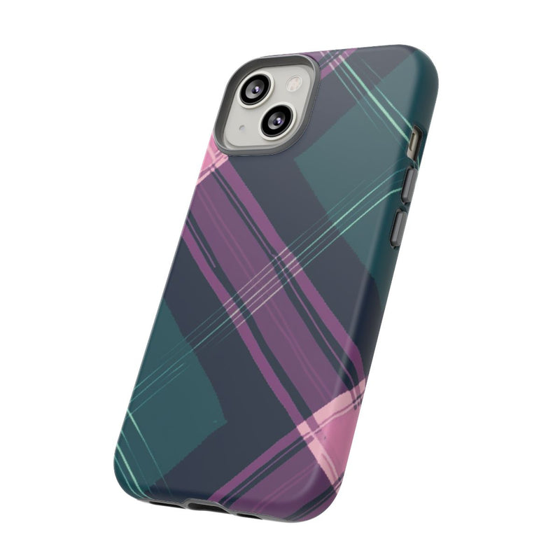 Smaragdgroen en Roze Geruit Patroon