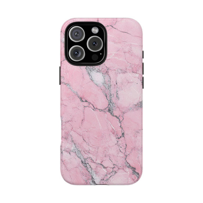 Roze Marmerstructuur met Glanzende Afwerking