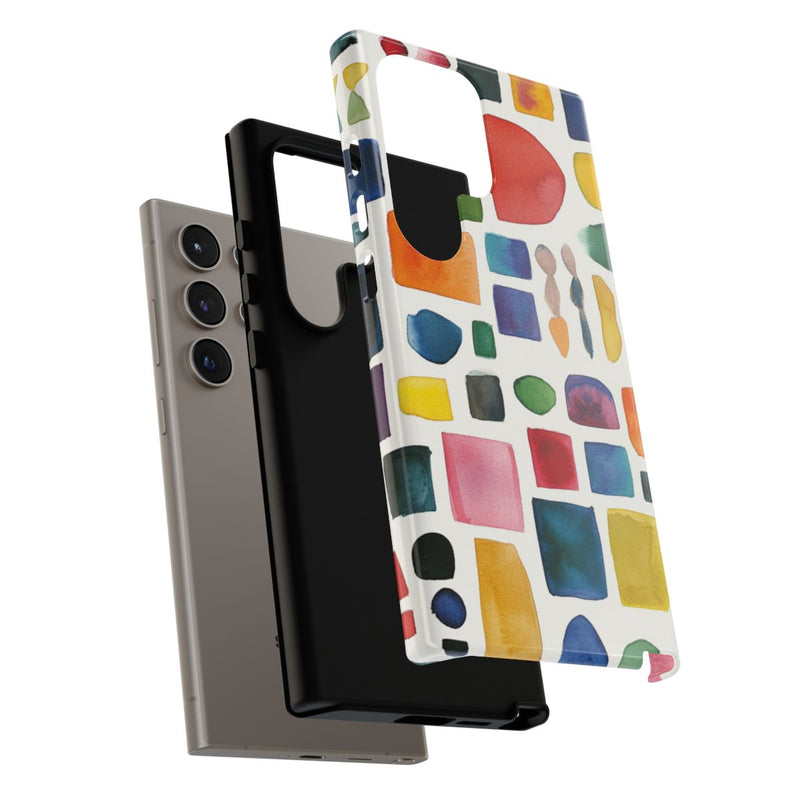 Kleurrijk Waterverf Geometrisch Patroon