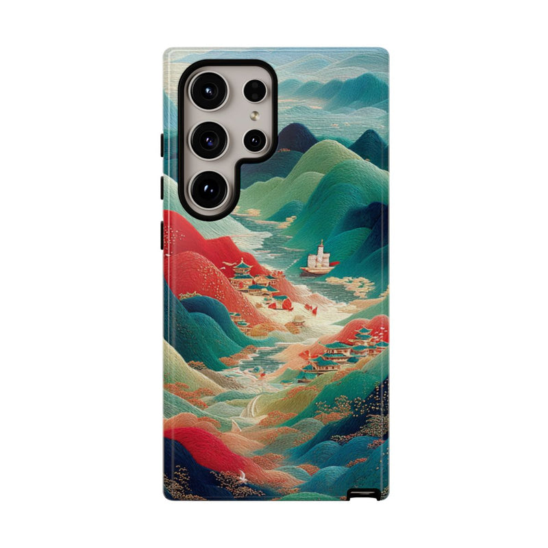 Kleurrijk Berglandschap met Illustratie