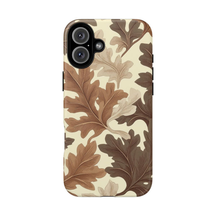 Eikenbladerenpatroon in Neutrale Kleuren