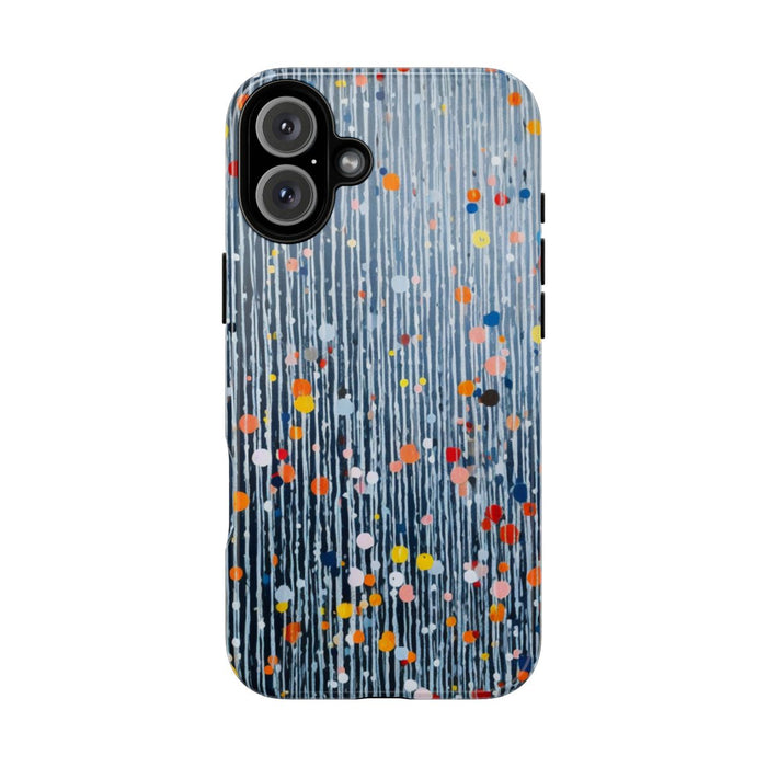 Kleurrijk Abstract Patroon met Dots en Lijnen