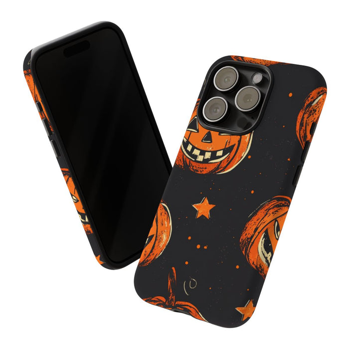 Grunge Halloween Pompoenenpatroon