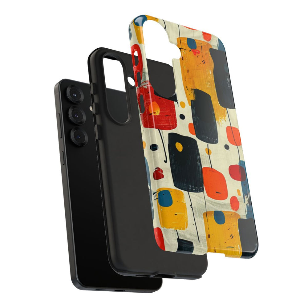 Mid-Century Abstract Geometrisch Patroon