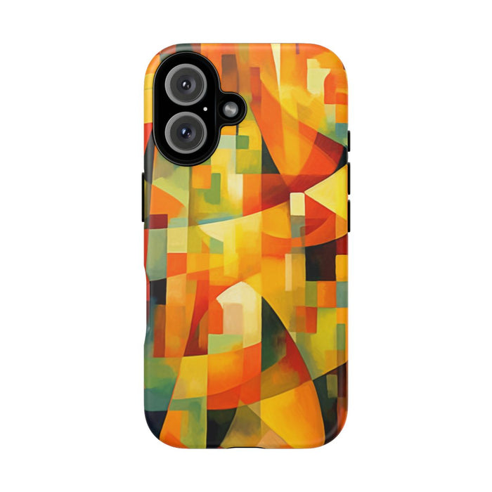 Abstracte Geometrische Vormen in Warme Kleuren