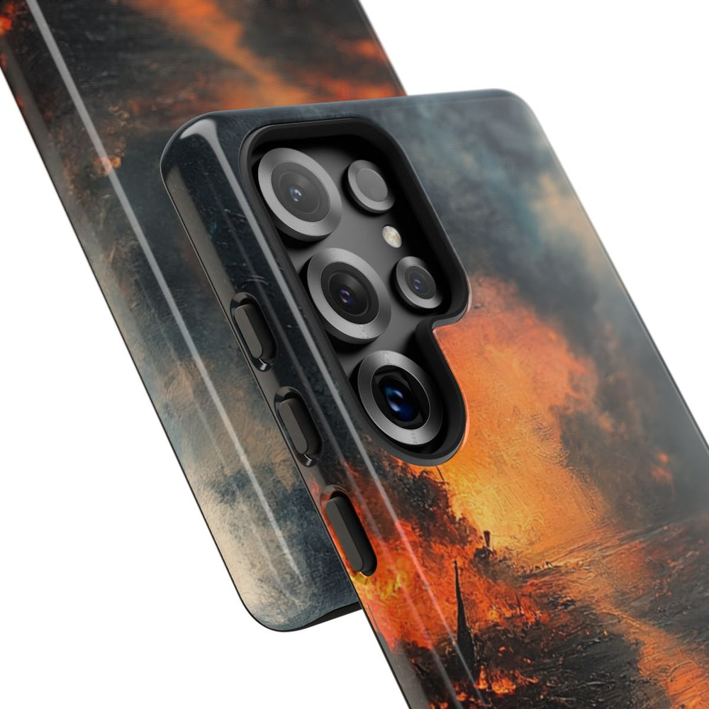 Vurige Oorlogslandschap met Rook