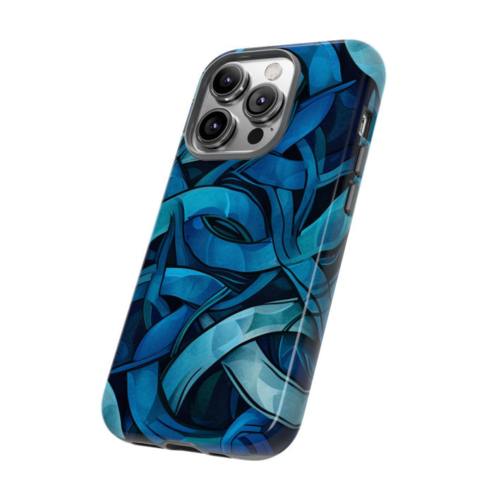 Blauw Keltisch Knoopmotief