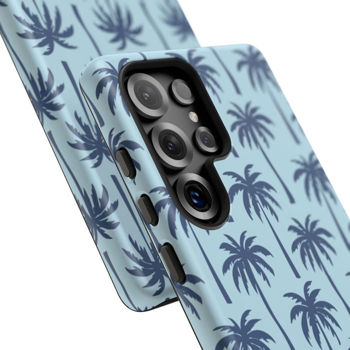 Blauw Palmbomenpatroon