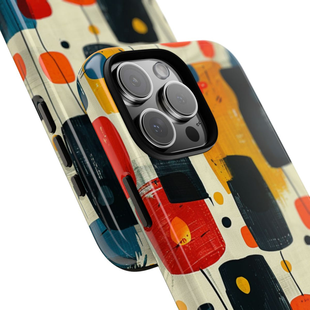 Mid-Century Abstract Geometrisch Patroon