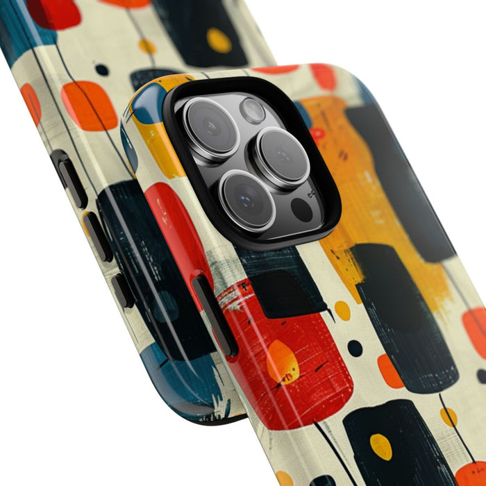 Mid-Century Abstract Geometrisch Patroon