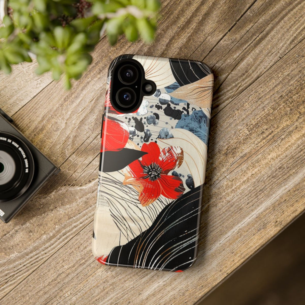 Rood Bloemen Abstract Patroon