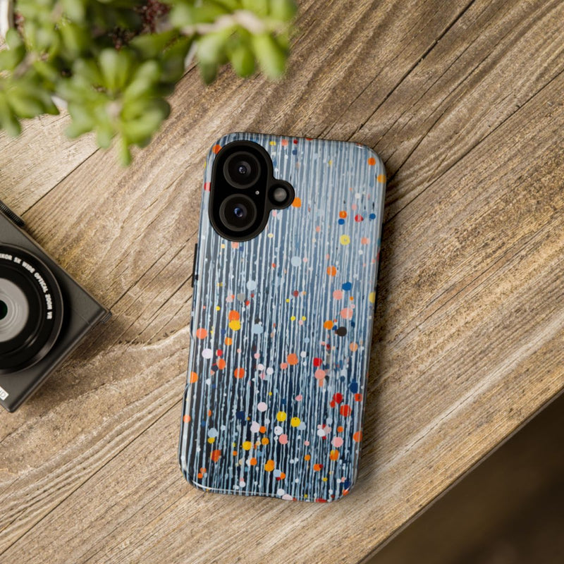 Kleurrijk Abstract Patroon met Dots en Lijnen