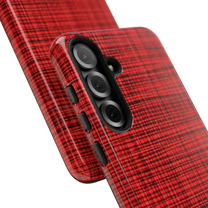 Rood Geruit Textielpatroon
