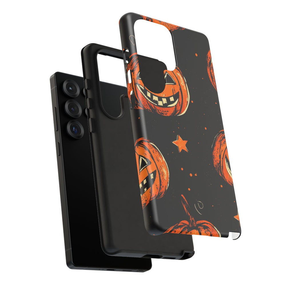 Grunge Halloween Pompoenenpatroon