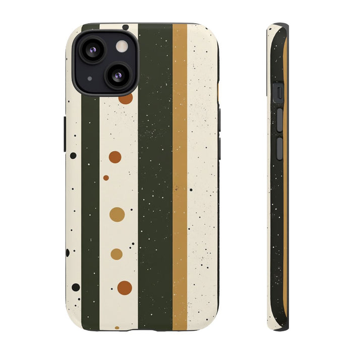 Retro Verticale Strepen en Stippenpatroon