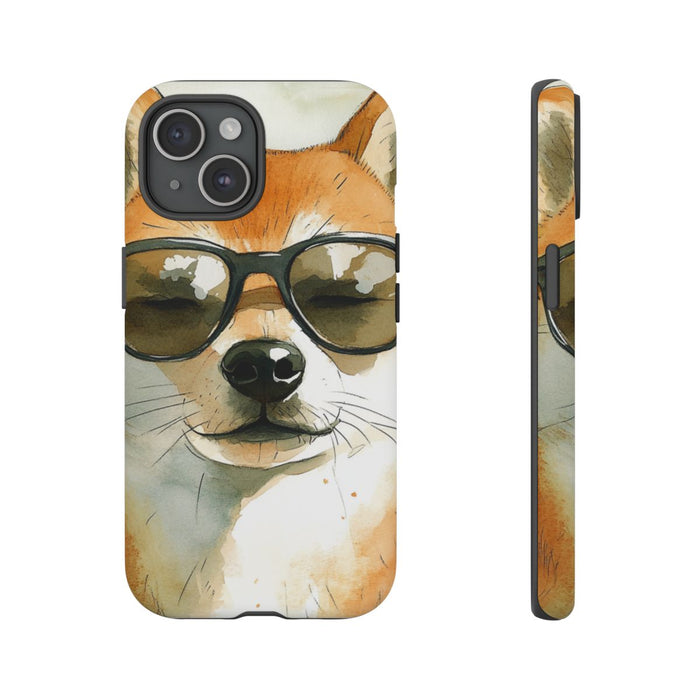 Stoere Shiba Inu met Zonnebril