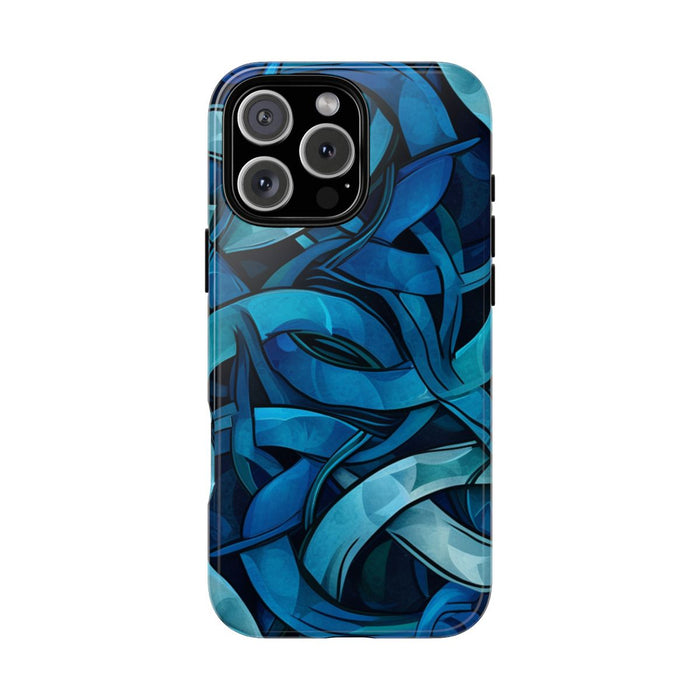 Blauw Keltisch Knoopmotief