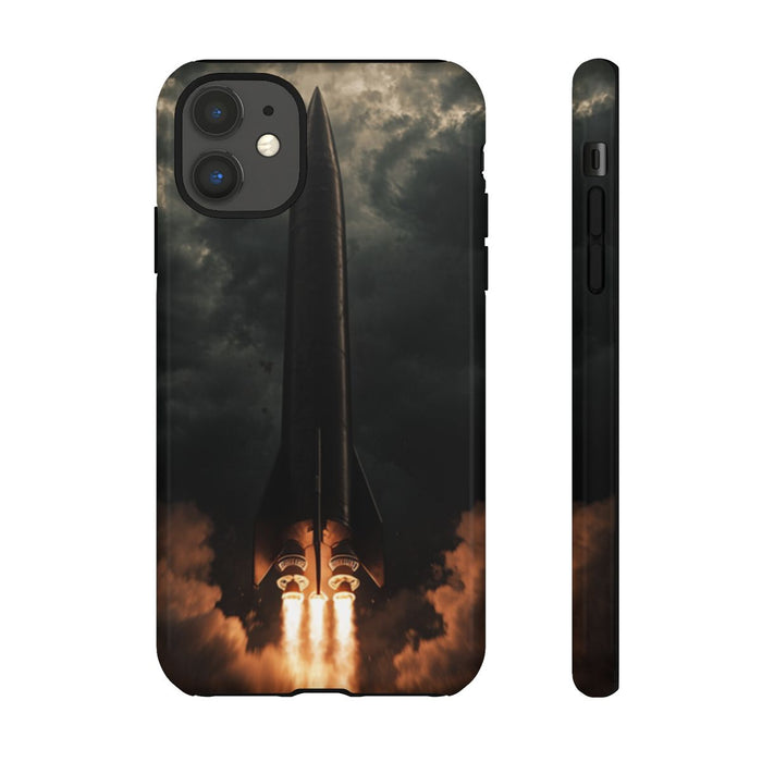 Donkere Raketlancering met Vurige Motoren