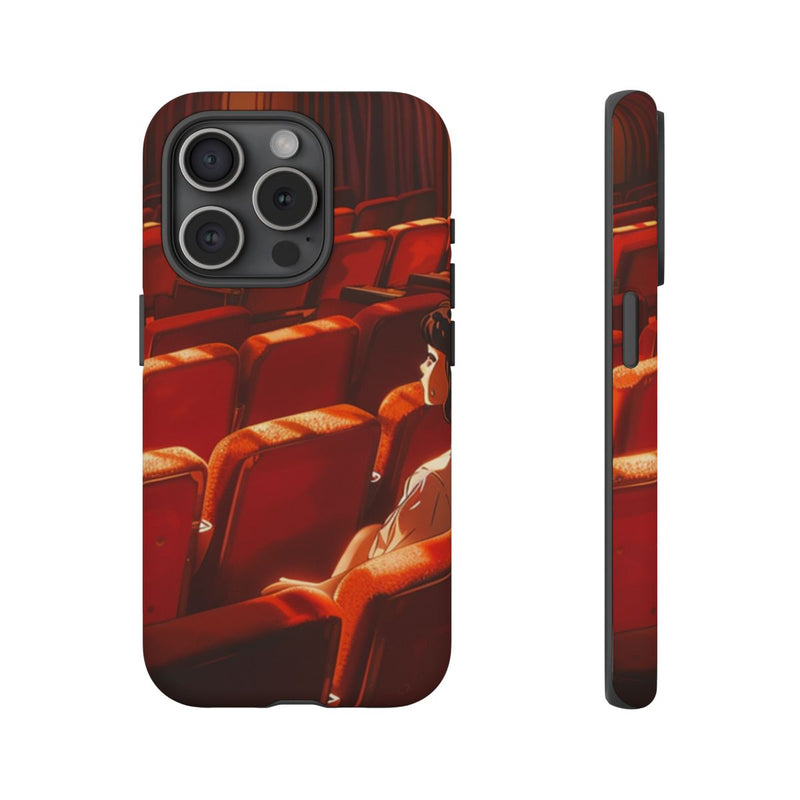 Meisje Alleen in Rood Theater