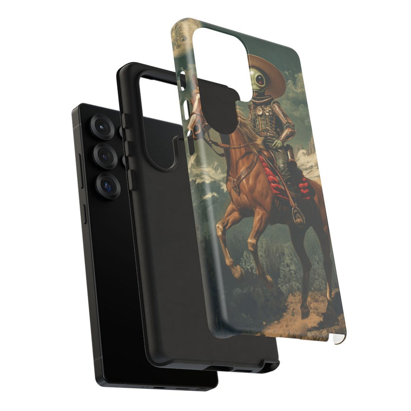 Buitenaardse Cowboy te Paard