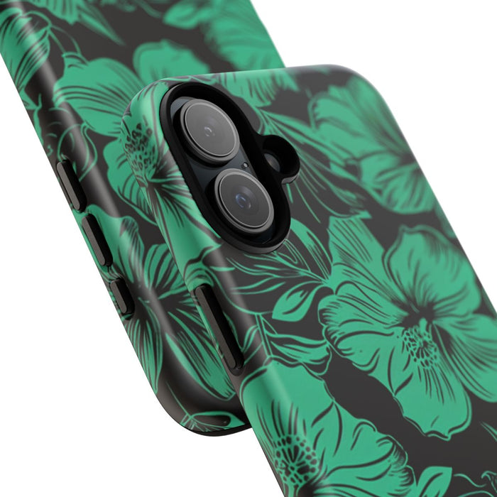 Groen Hawaïaans Bloemenpatroon