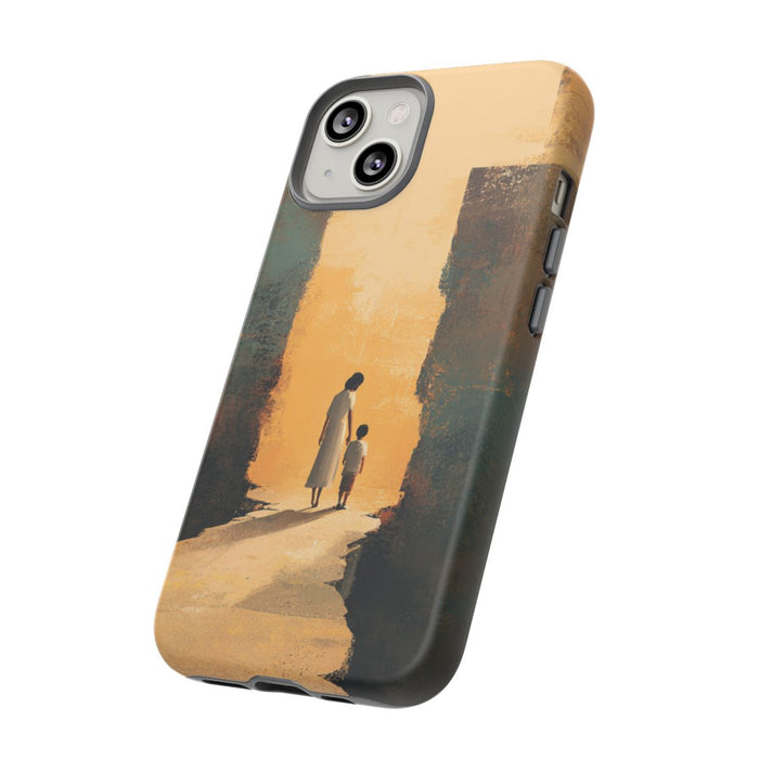 Vrouw en Kind op Gebroken Pad