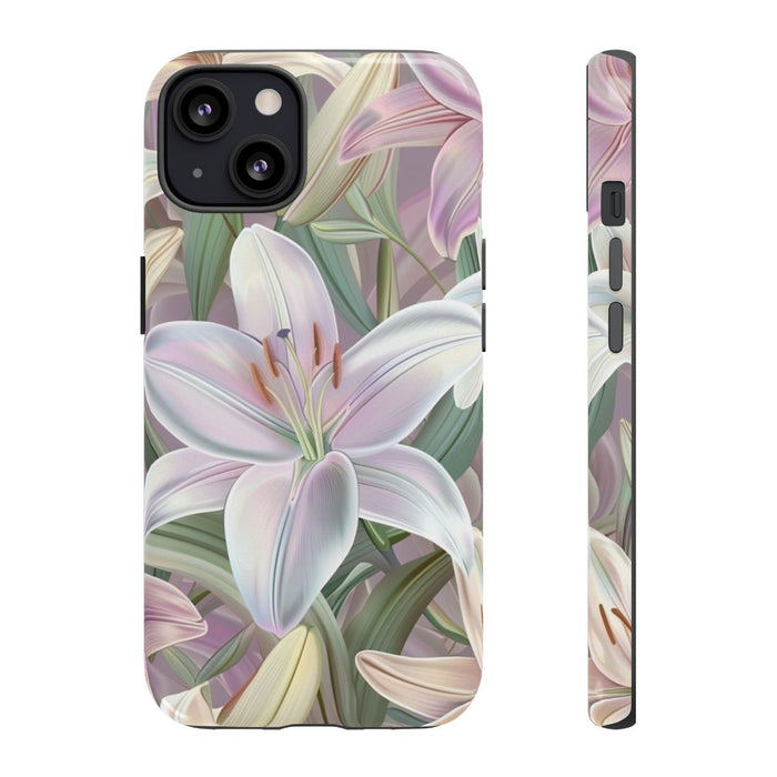 Pastelkleurige Paaslelies Bloemenpatroon