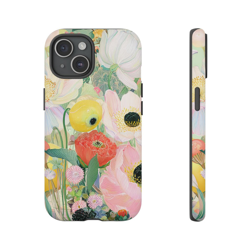 Lichte Pastelbloemen met Vogels