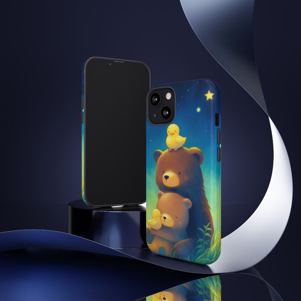 Schattige Beren en Eendjes onder Sterrenhemel