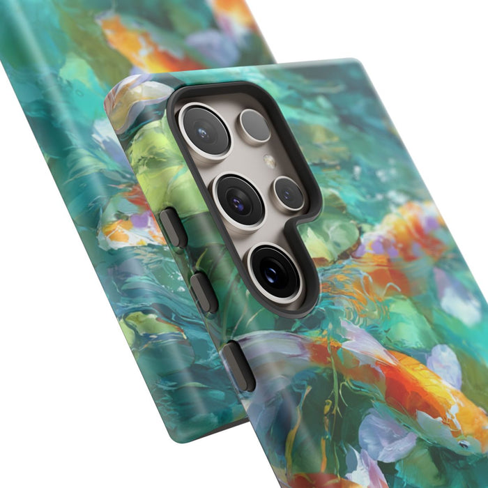 Koi Karpers en Waterlelies