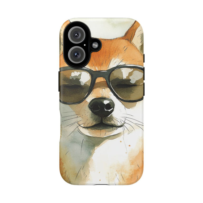Stoere Shiba Inu met Zonnebril